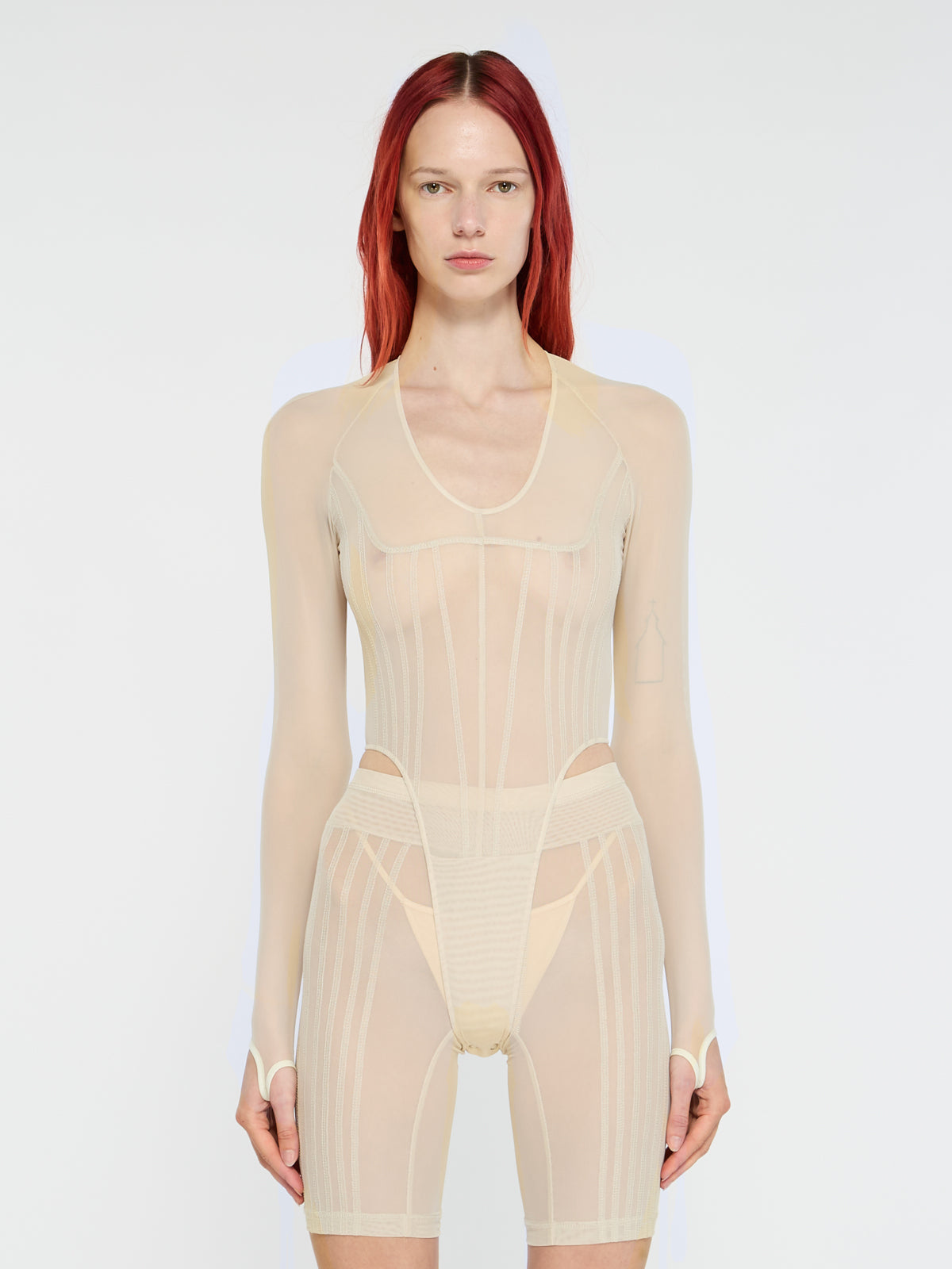 Haze Leotard Ecru