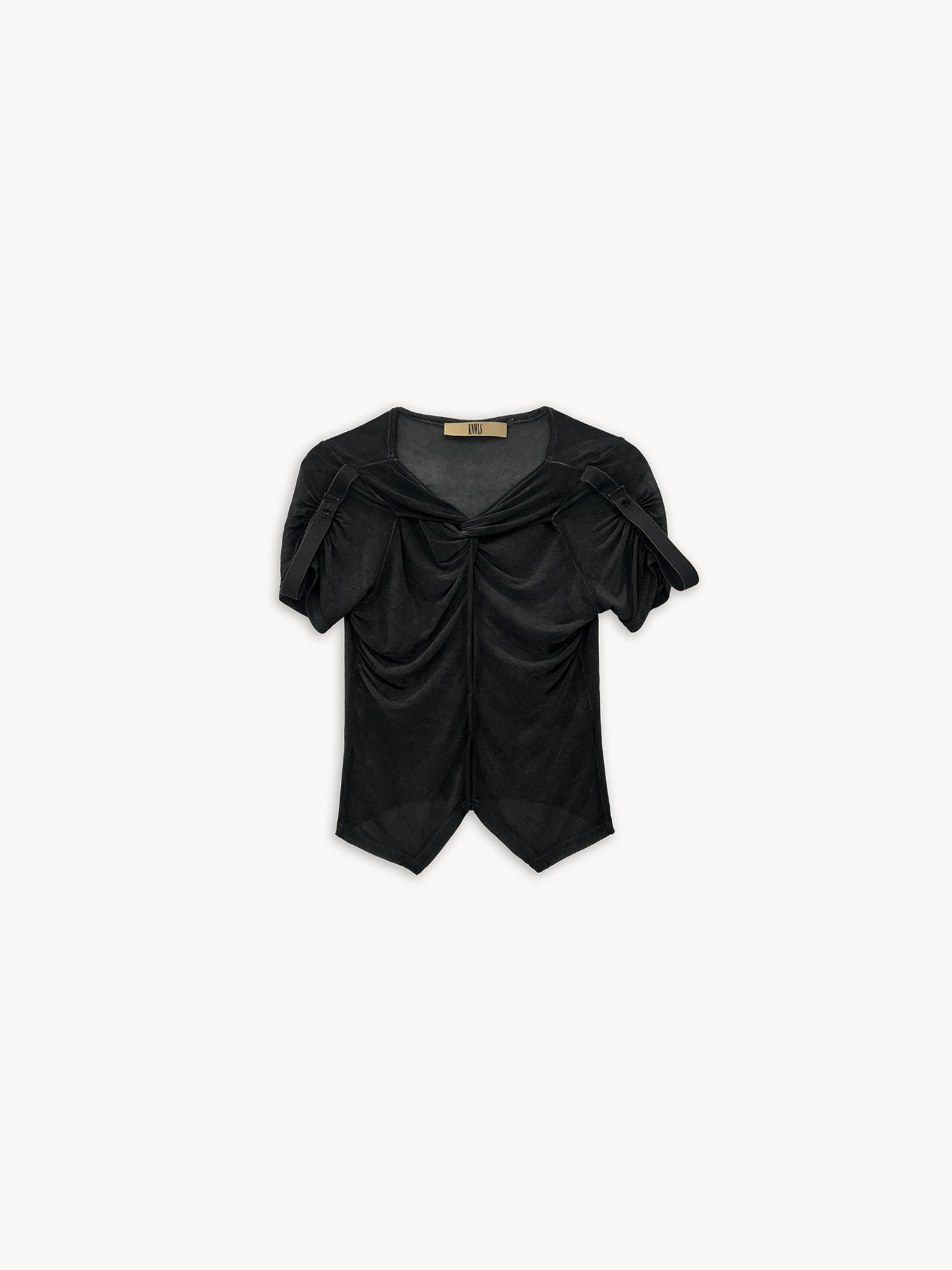 Twist Top Washed Black