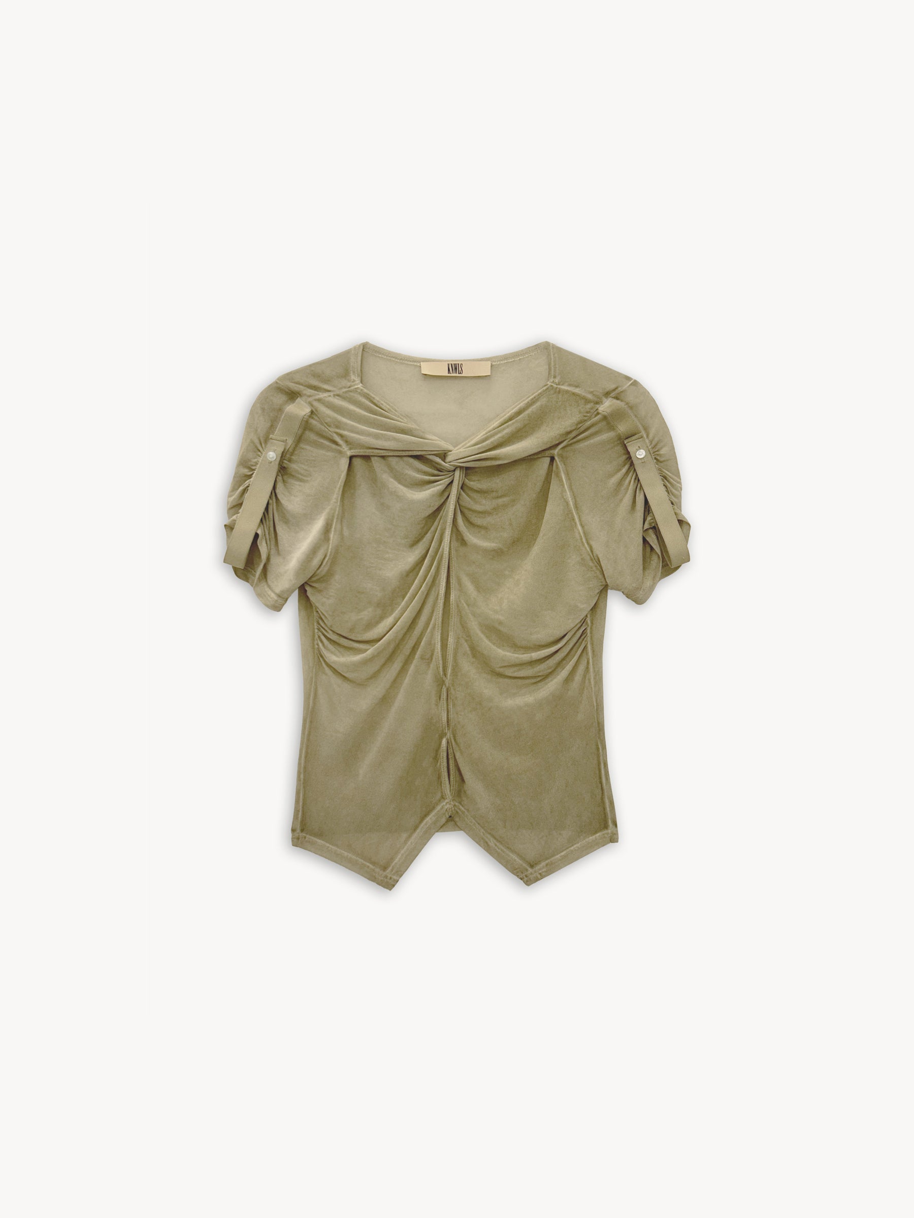 Twist Top Pale Olive