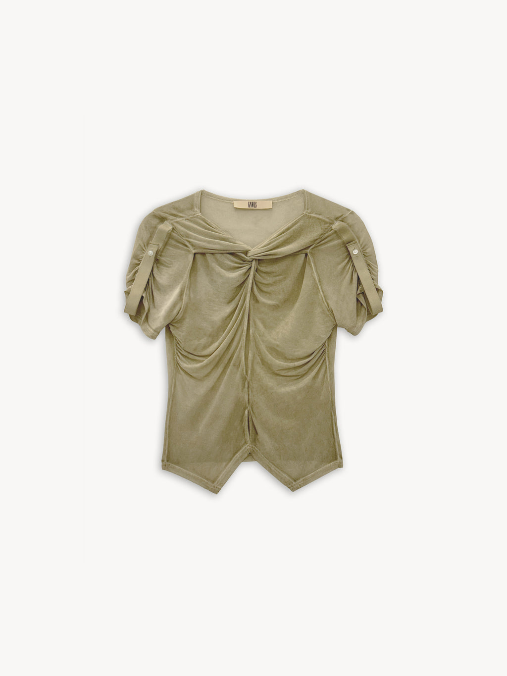 Twist Top Pale Olive