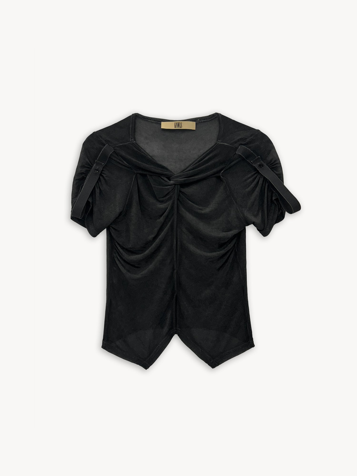 Twist Top Washed Black