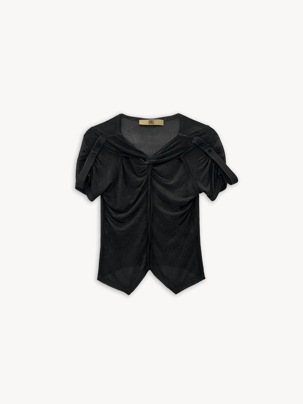 Twist Top Washed Black