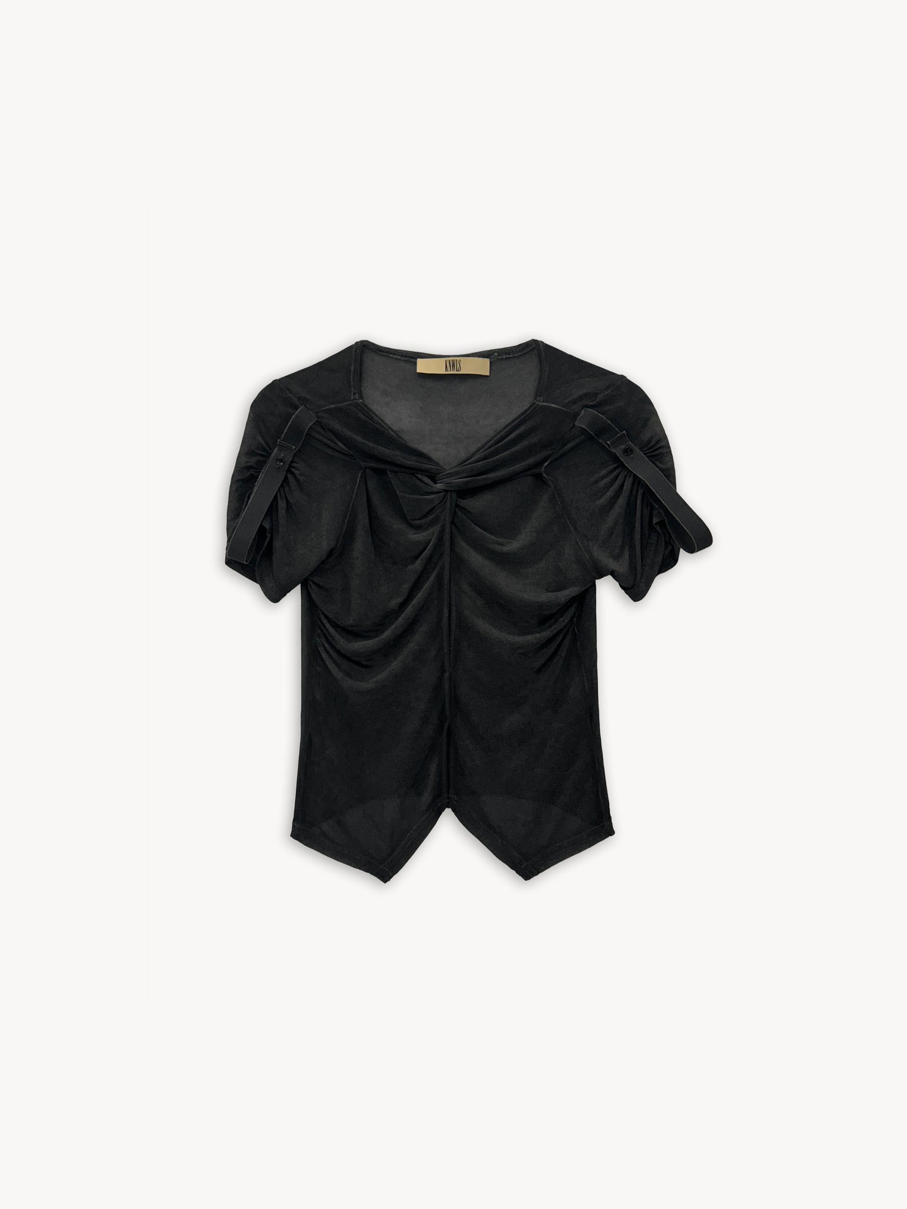 Twist Top Washed Black
