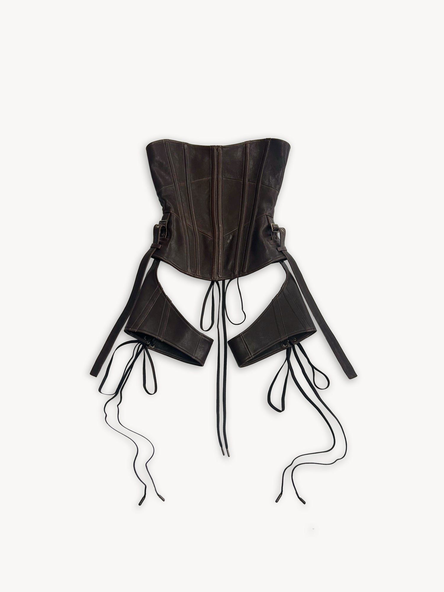 Veil Corset Brown Burn