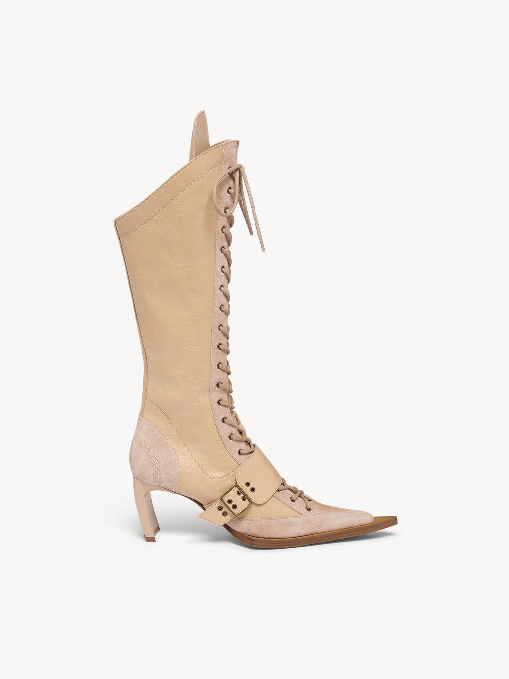 XSerpent High Boots Beige Pink