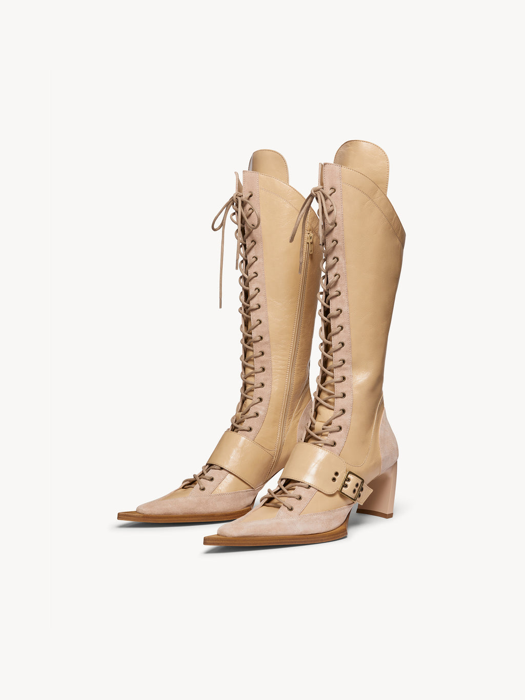XSerpent High Boots Beige Pink