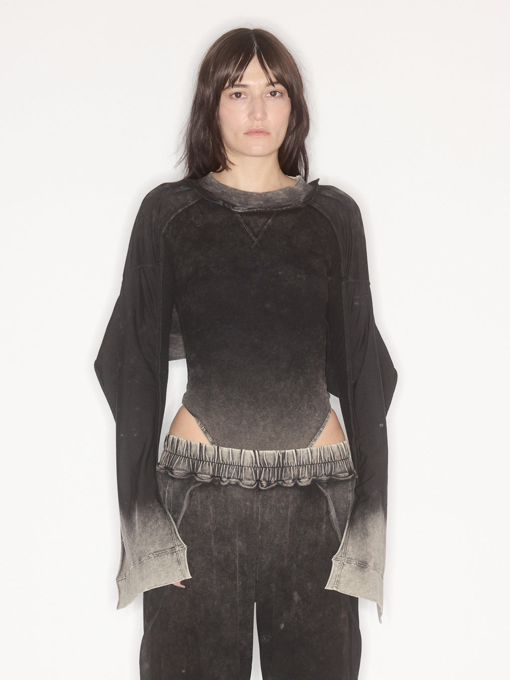 Bellona Leotard Washed Black