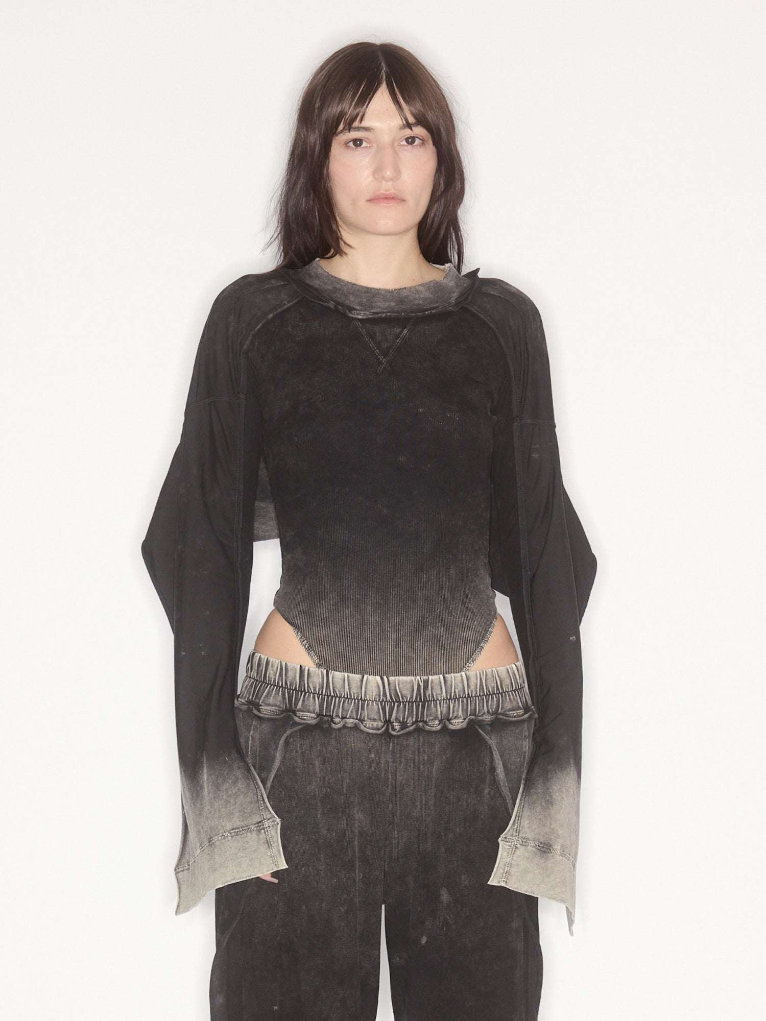 Bellona Leotard Washed Black