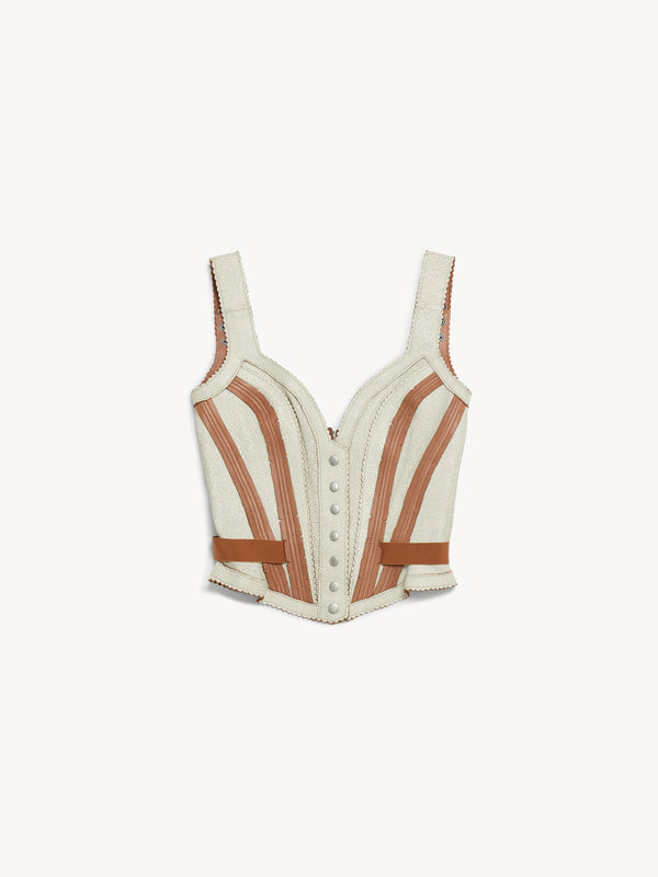 Scallop Corset Ivory