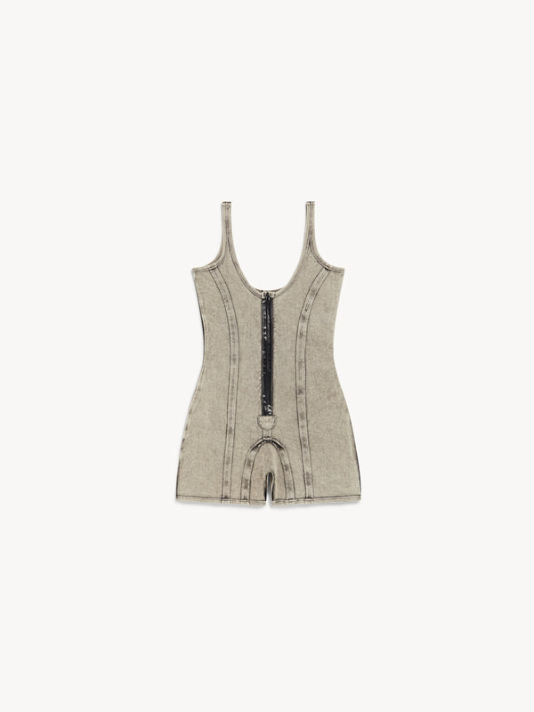 Scuba Playsuit Washed Black