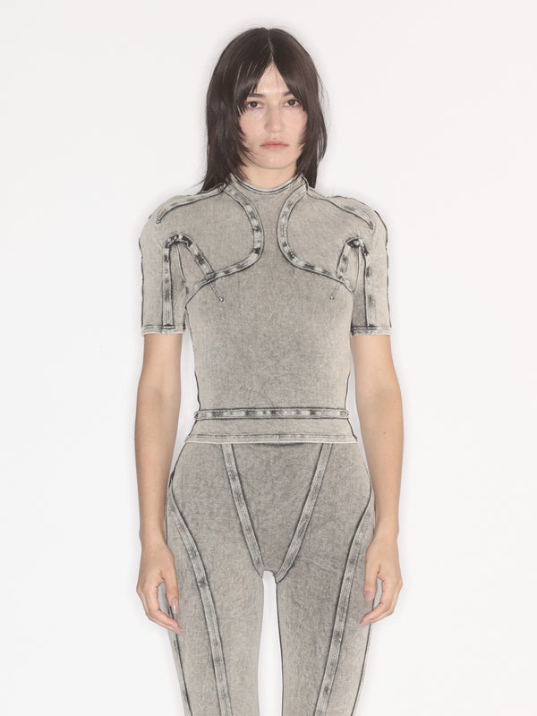 Scuba Top Washed Black