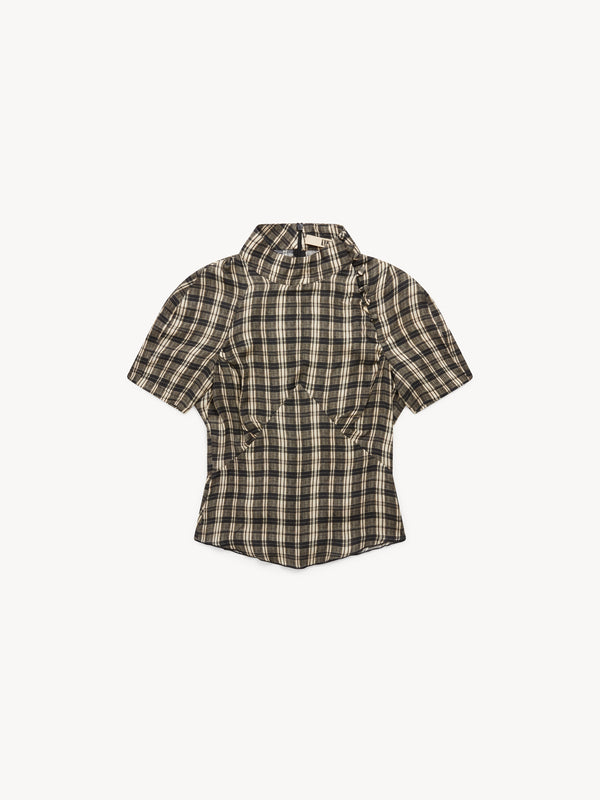 Tess Blouse Combi Check