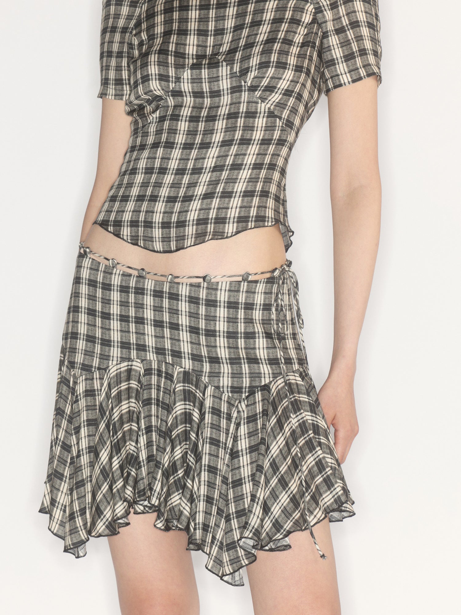 Tess Skirt Combi Check – KNWLS
