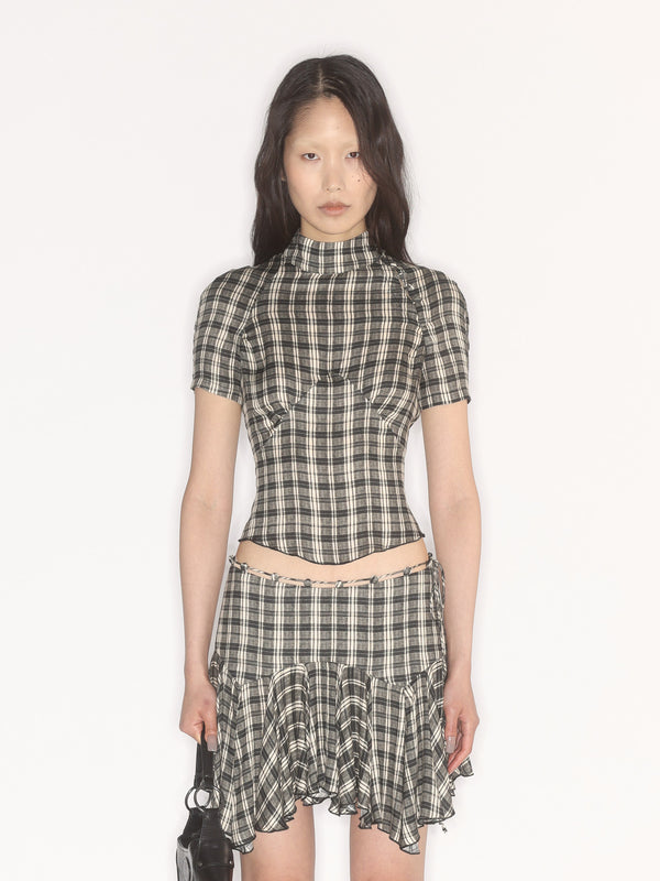 Tess Blouse Combi Check