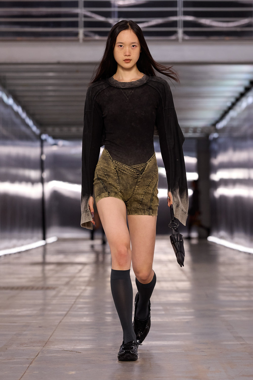 Bellona Leotard Washed Black