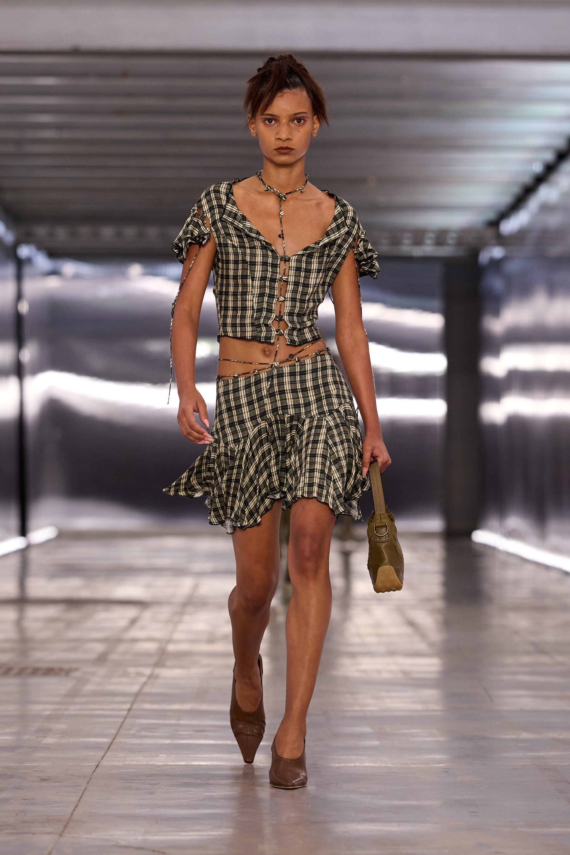 Tess Skirt Combi Check