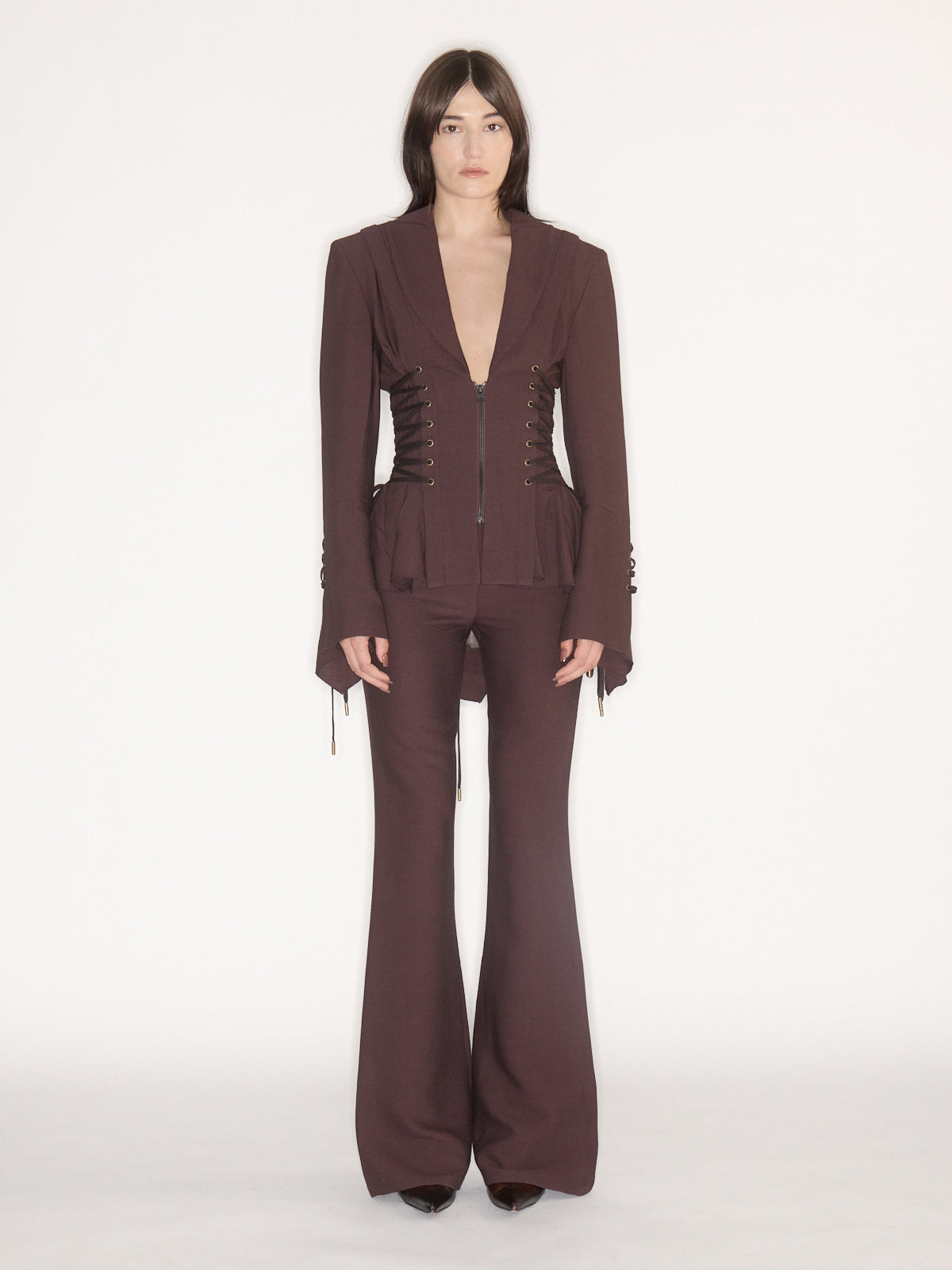 Moxie Trousers Aubergine