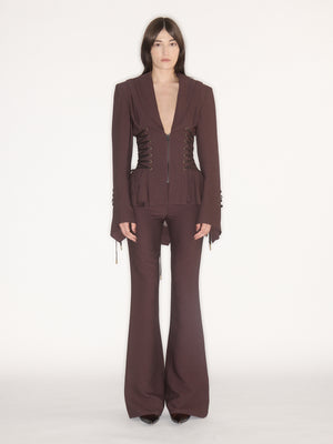 Moxie Trousers Aubergine