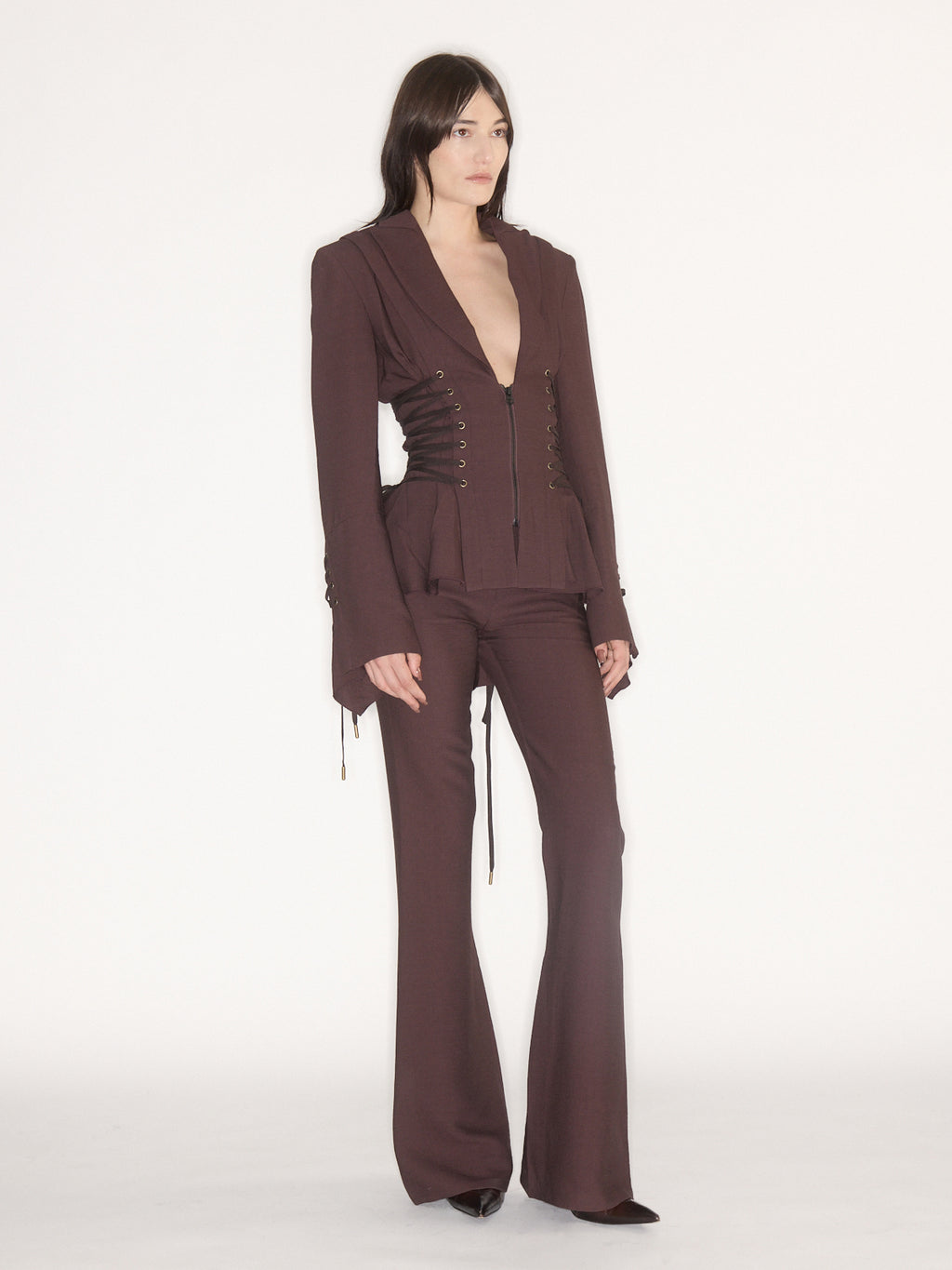 Moxie Trousers Aubergine