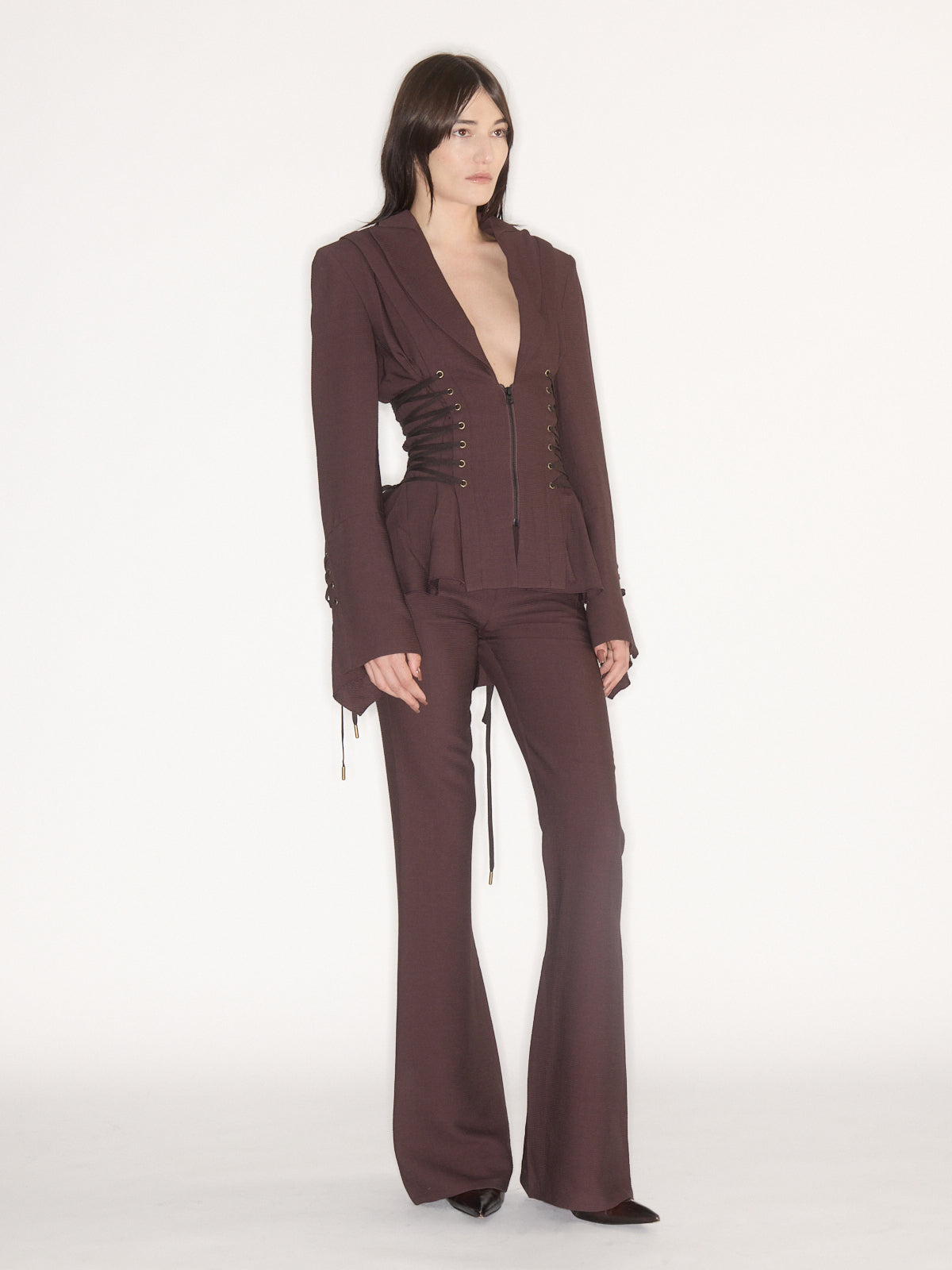 Moxie Trousers Aubergine