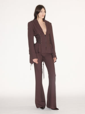 Moxie Trousers Aubergine