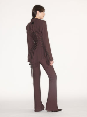 Moxie Trousers Aubergine