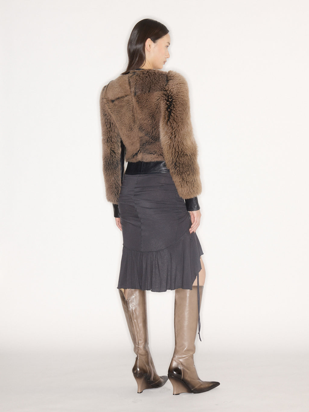 MG-Petrol Skirt Charcoal