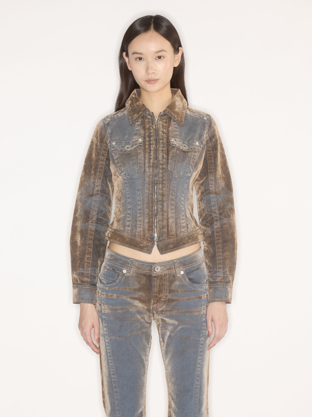 Flock Denim Jacket Stone