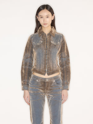 Flock Denim Jacket Stone