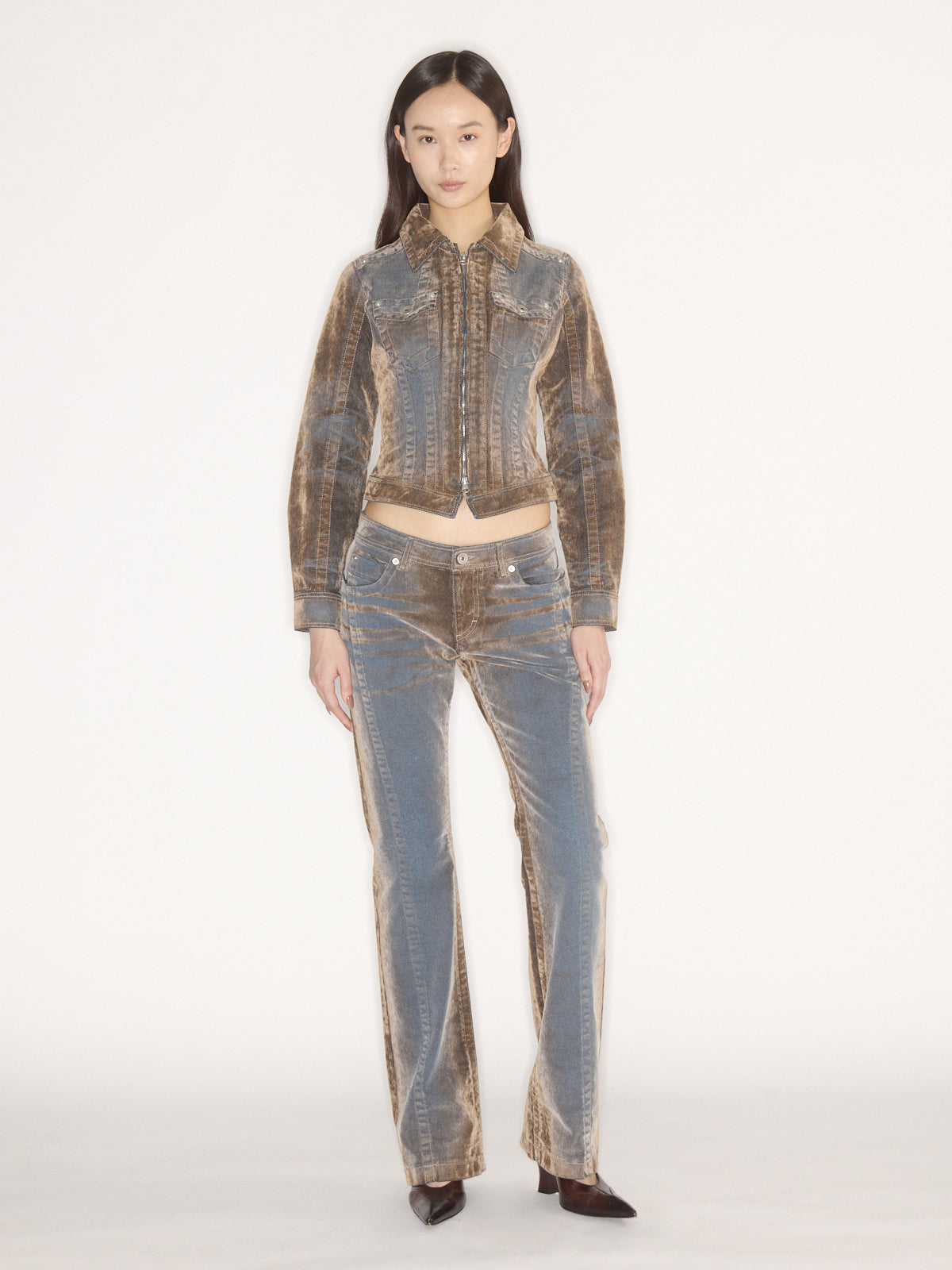 Flock Denim Jacket Stone