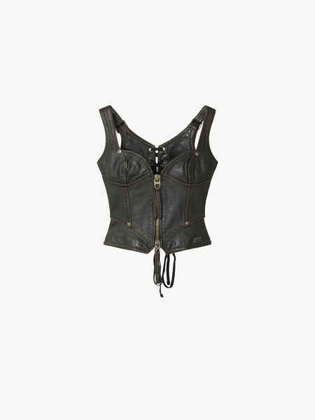 トップス THINGS THAT MATTER CHAOS BUSTIER TOPS M60xKNWLS_Corset-Top_Black-