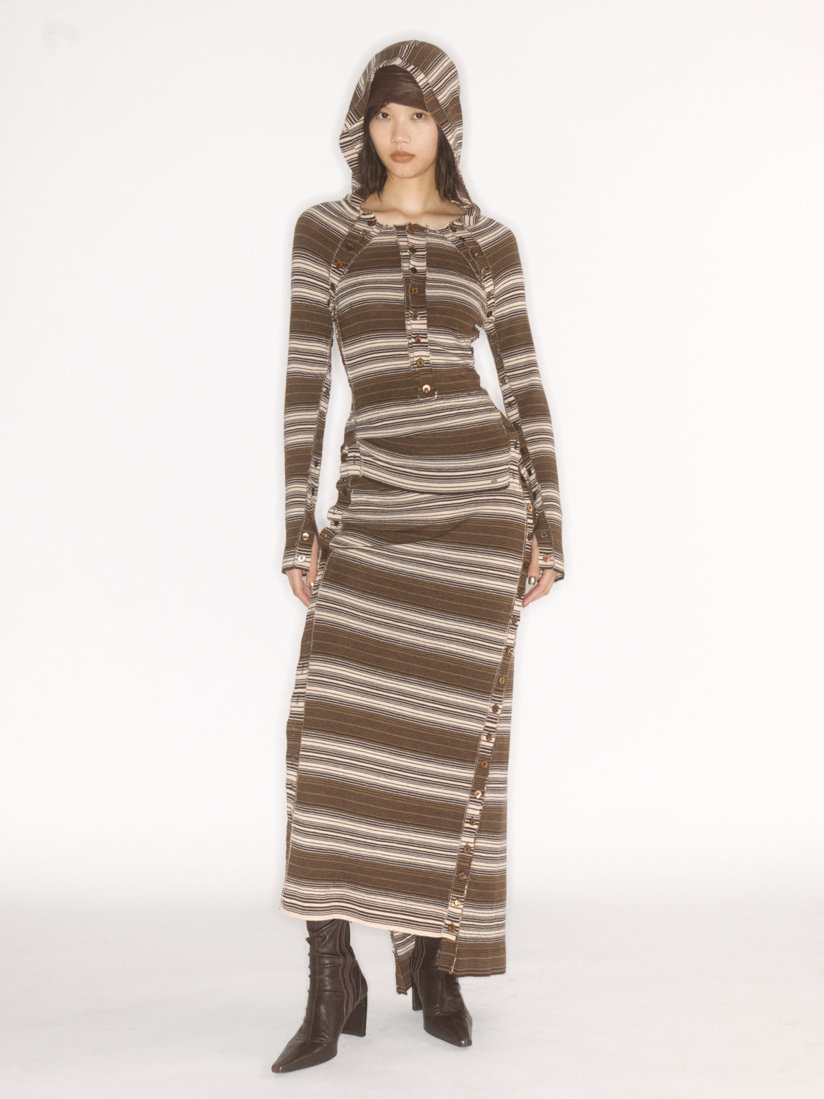 M60 x KNWLS Stripe Knit Skirt