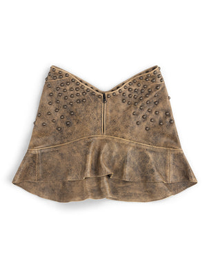 Claw Skirt Washed Brown
