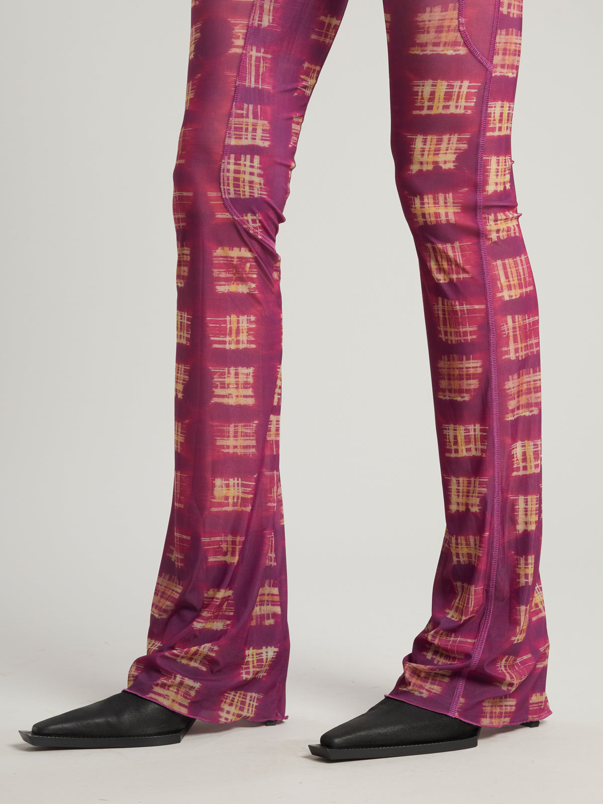 Halcyon Leggings Acid Plaid Purple