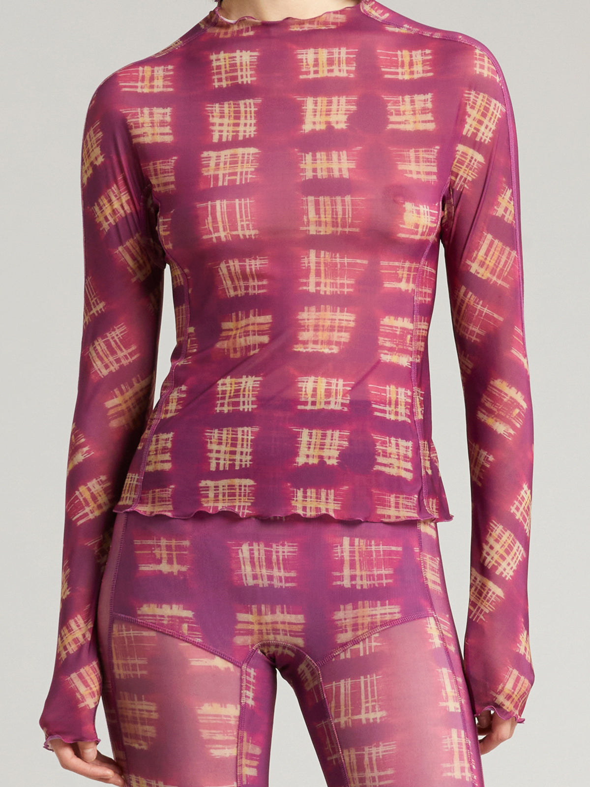 Halcyon Top Acid Plaid Purple