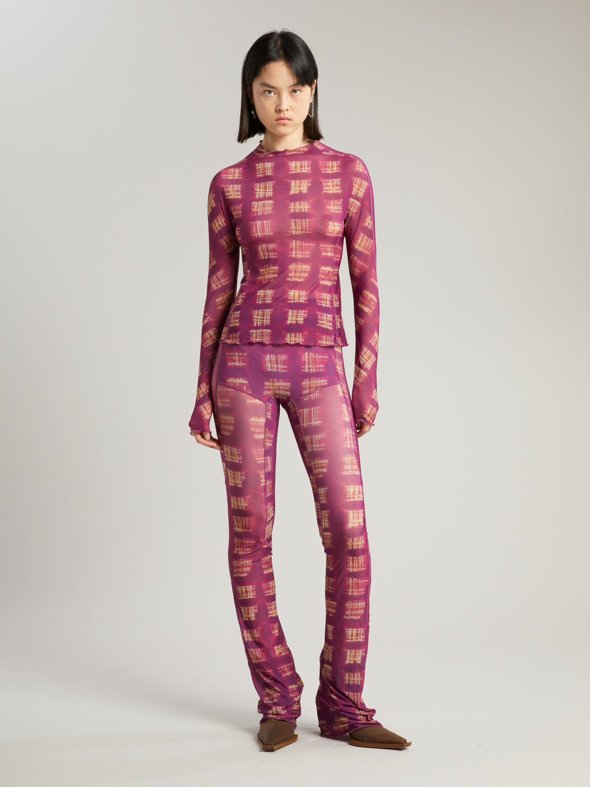 Halcyon Top Acid Plaid Purple