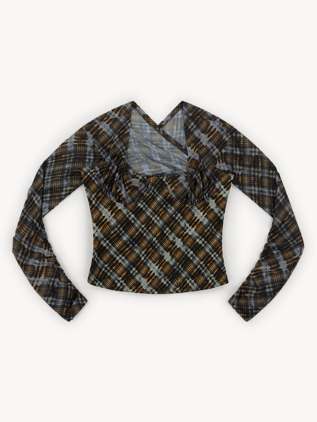 Scythe Bustier Bleach Plaid Blue