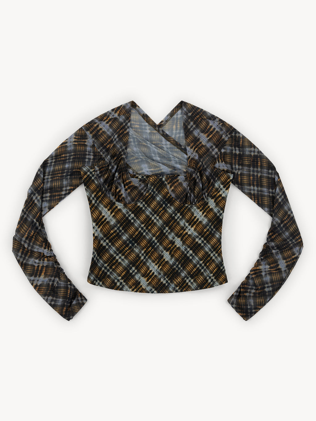 Scythe Bustier Bleach Plaid Blue