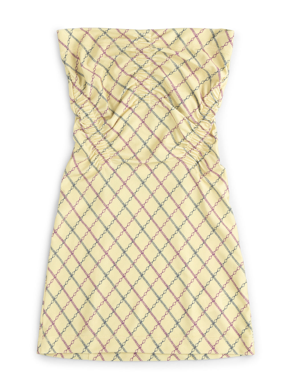 Skinn Dress Yellow Chain Argyle