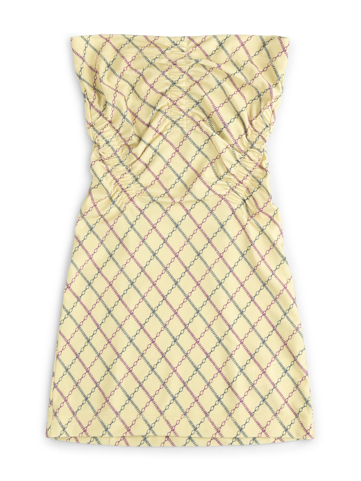 Skinn Dress Yellow Chain Argyle